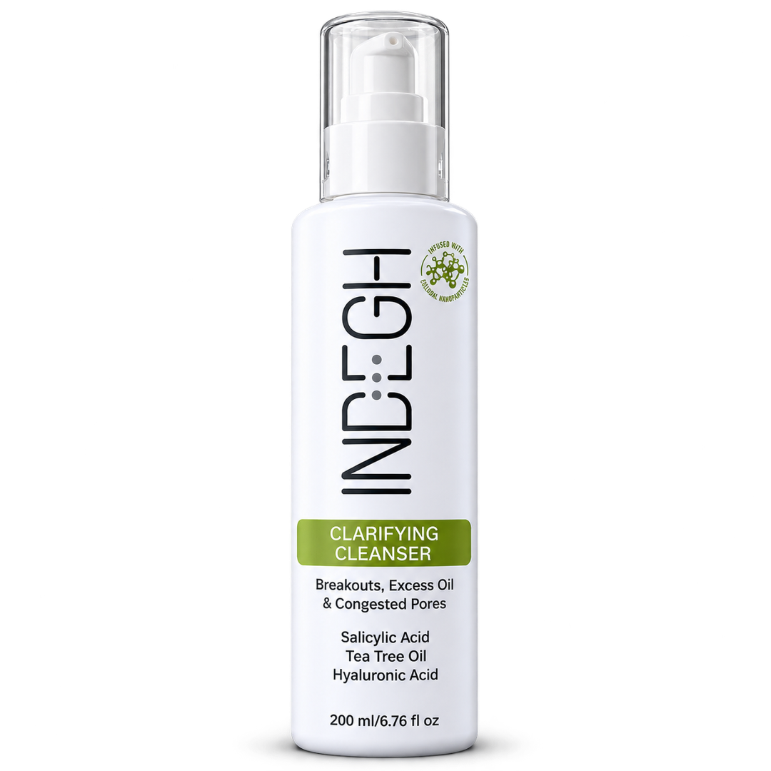 INDÉGH Clarifying Cleanser bottle