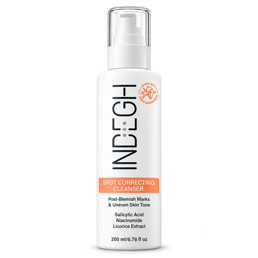 INDÉGH Spot Correcting Cleanser bottle